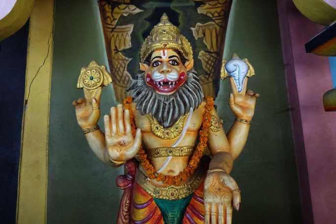 Narasimha Ashtottara Shatanamavali in Telugu- Narasimha Ashtothram of Lord Lakshmi Narasimha.