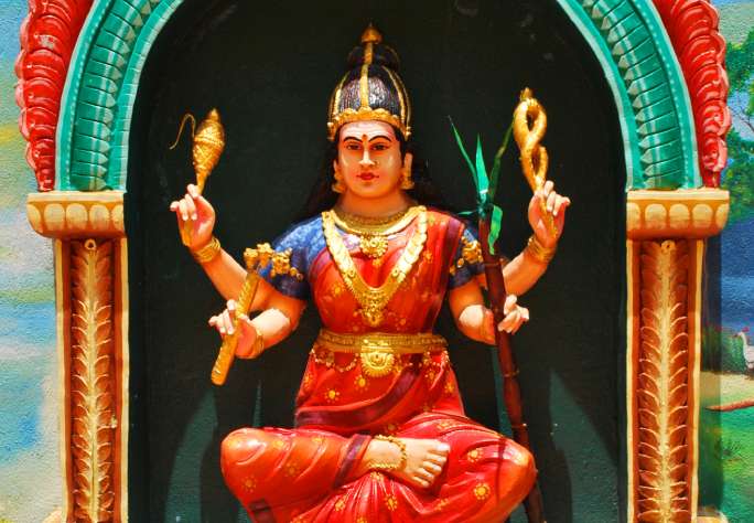 Rajarajeshwari Ashtothram in Telugu - Rajarajeshwari Ashtottara Shatanamavali in Telugu of Devi Sri Rajarajeshwari.