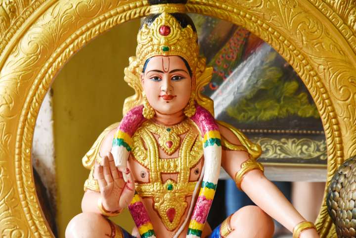 Ayyappa Ashtothram in Telugu or Ayyappa Ashtottara Shatanamavali telugu for worshipping Lord Ayyappa.